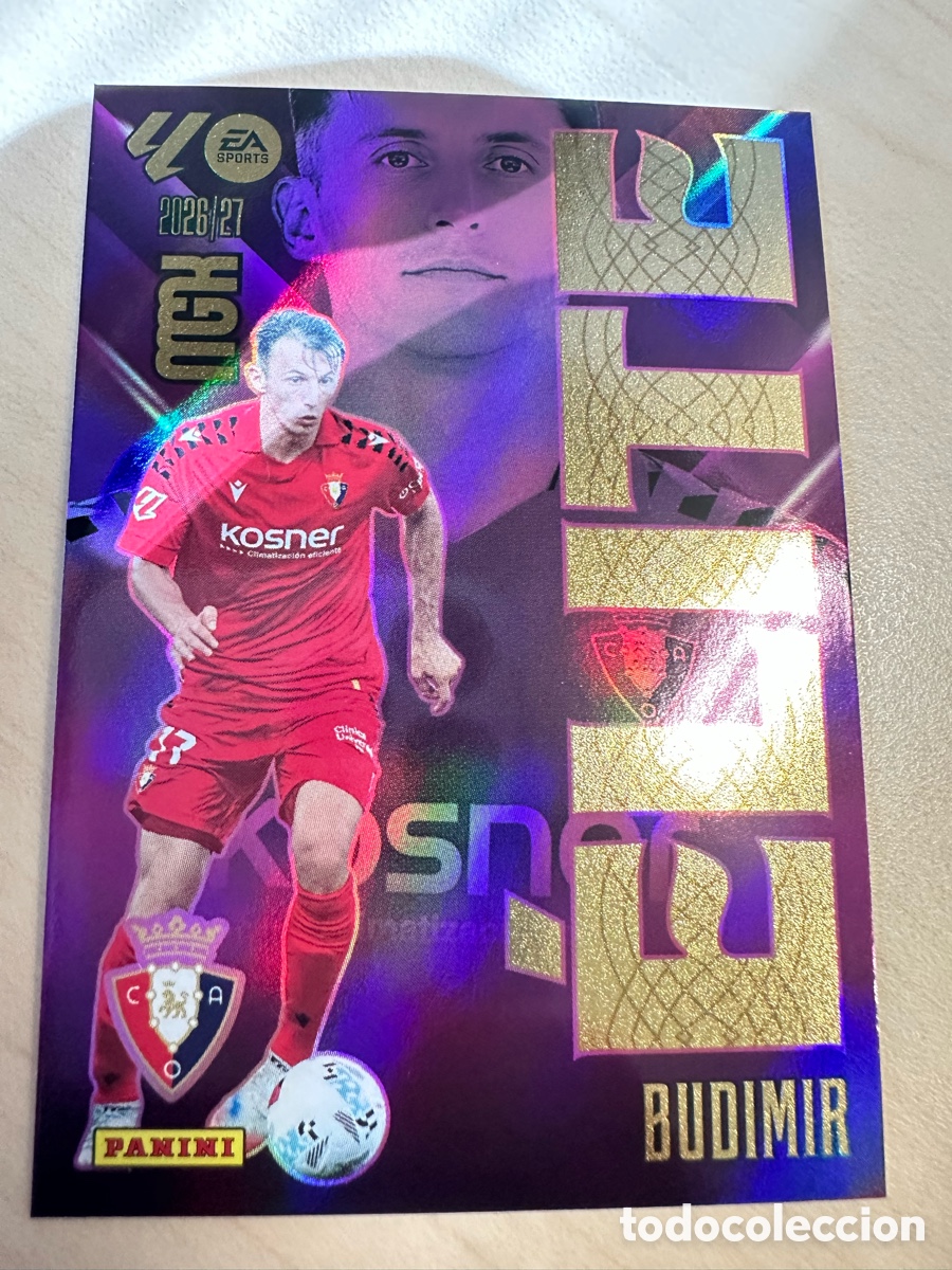 Trading cards: BUDIMIR OSASUNA ELITE 3 MEGACRACKS 2026/27 26-27 26 27 MGK PANINI