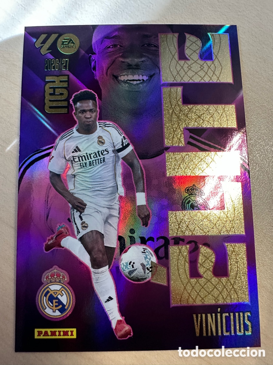 Trading cards: VINICIUS REAL MADRID ELITE 18 MEGACRACKS 2026/27 26-27 26 27 MGK PANINI