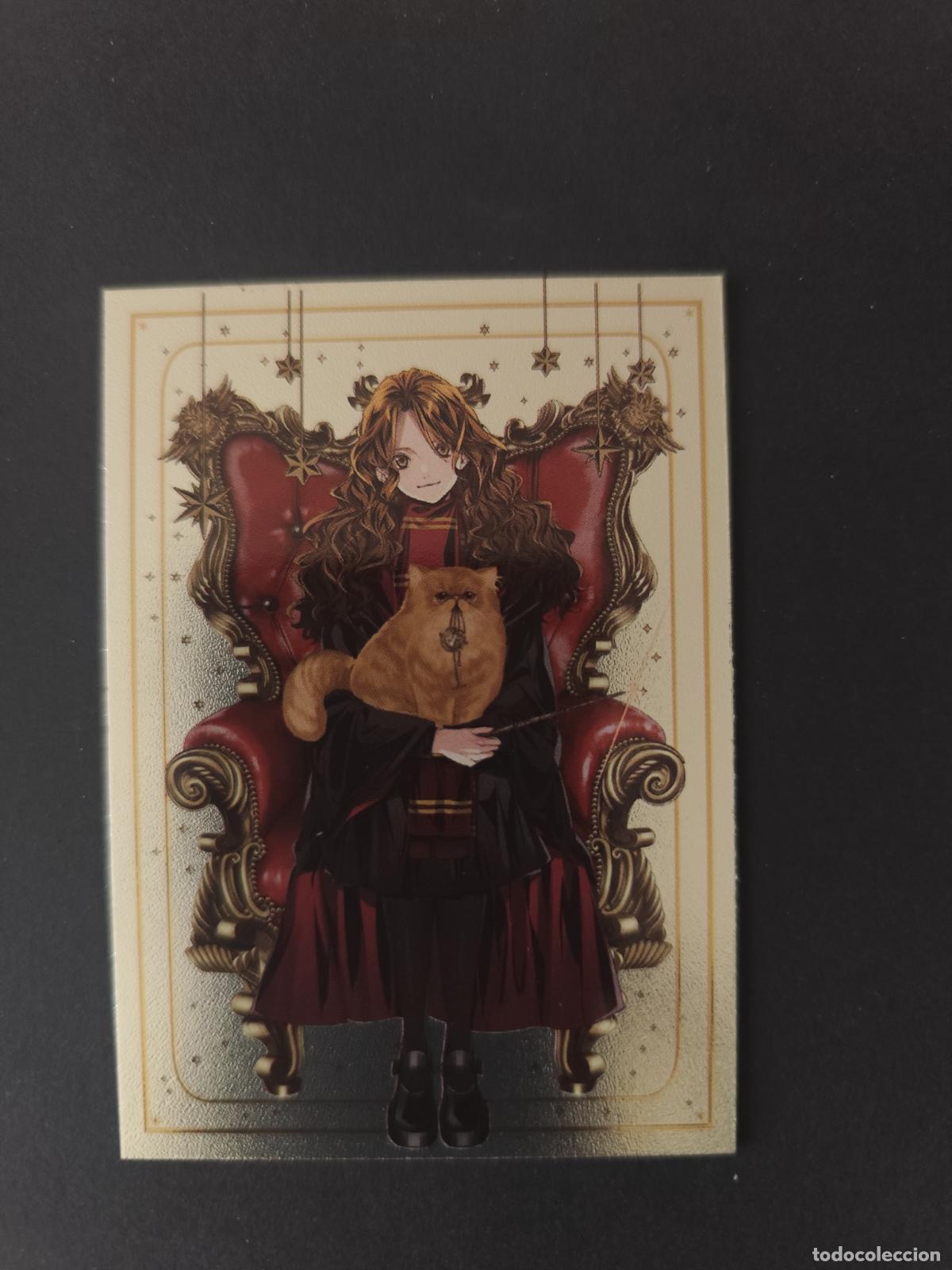 Trading cards: CARD 171 HERMIONE AND CROOKSHANKS MAGICAL ART FOIL BRILLO HARRY POTTER ALWAYS 2026 PANINI
