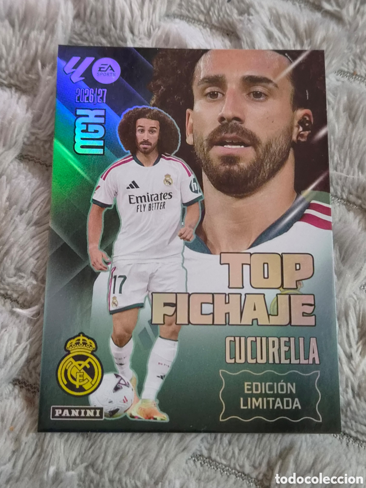 Trading cards: CUCURELLA, REAL MADRID TOP FICHAJE EDICI&Oacute;N LIMITADA MEGACRACKS 2026 2027