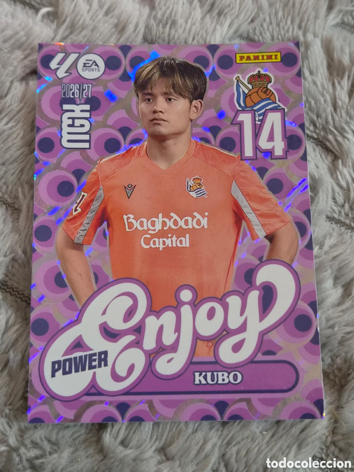 Trading cards: 384 P - KUBO, REAL SOCIEDAD ENJOY POWER MEGACRACKS 2026 2027
