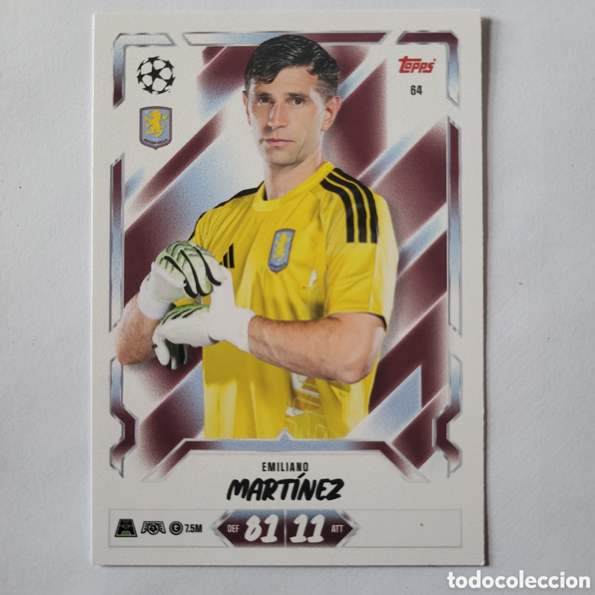 Trading cards: 64 Emiliano &rdquo;Dibu&rdquo; Martinez / Match Attach UCC 2026