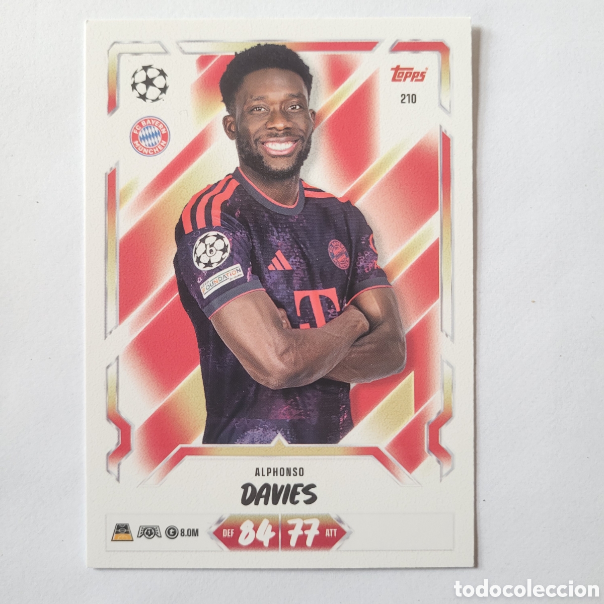 Trading cards: 210 Alphonso Davies / Match Attax UCC 2026
