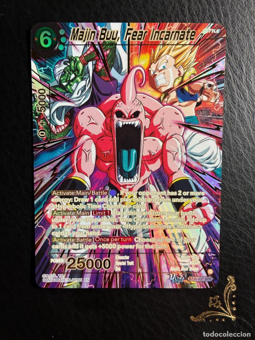 Trading cards: BT31-137 SPR Majin Buu, Fear Incarnate SPECIAL RARE DRAGON BALL IMPACT BEYOND DIMENSIONS