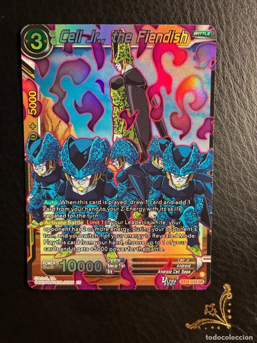 Trading cards: BT31-133 SR Cell Jr., the Fiendish DRAGON BALL IMPACT BEYOND DIMENSIONS