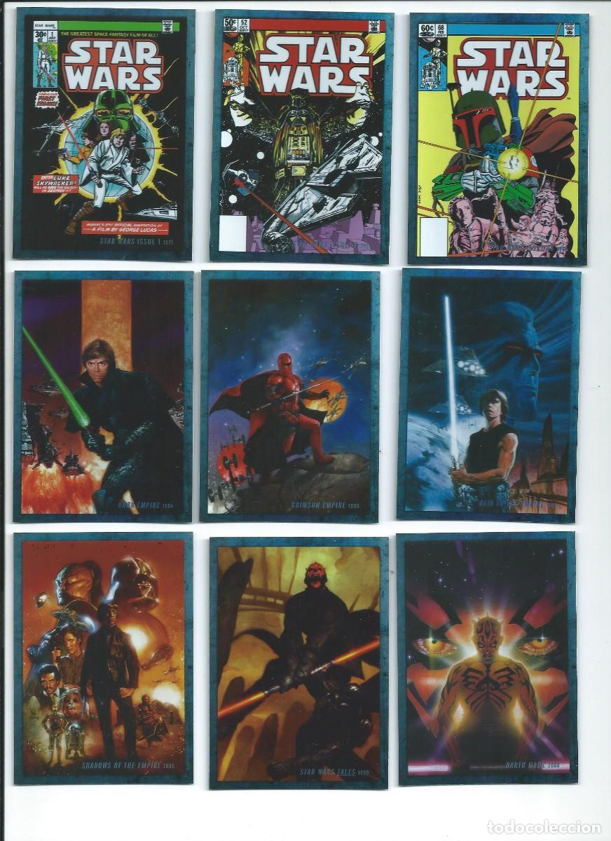 Trading cards: STAR WARS EVOLUTION (2016) : SUBSET COMPLETO COMICS (17 CARDS, TOPPS ) - Foto 1