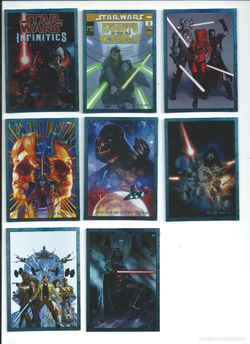 Trading cards: STAR WARS EVOLUTION (2016) : SUBSET COMPLETO COMICS (17 CARDS, TOPPS ) - Foto 2