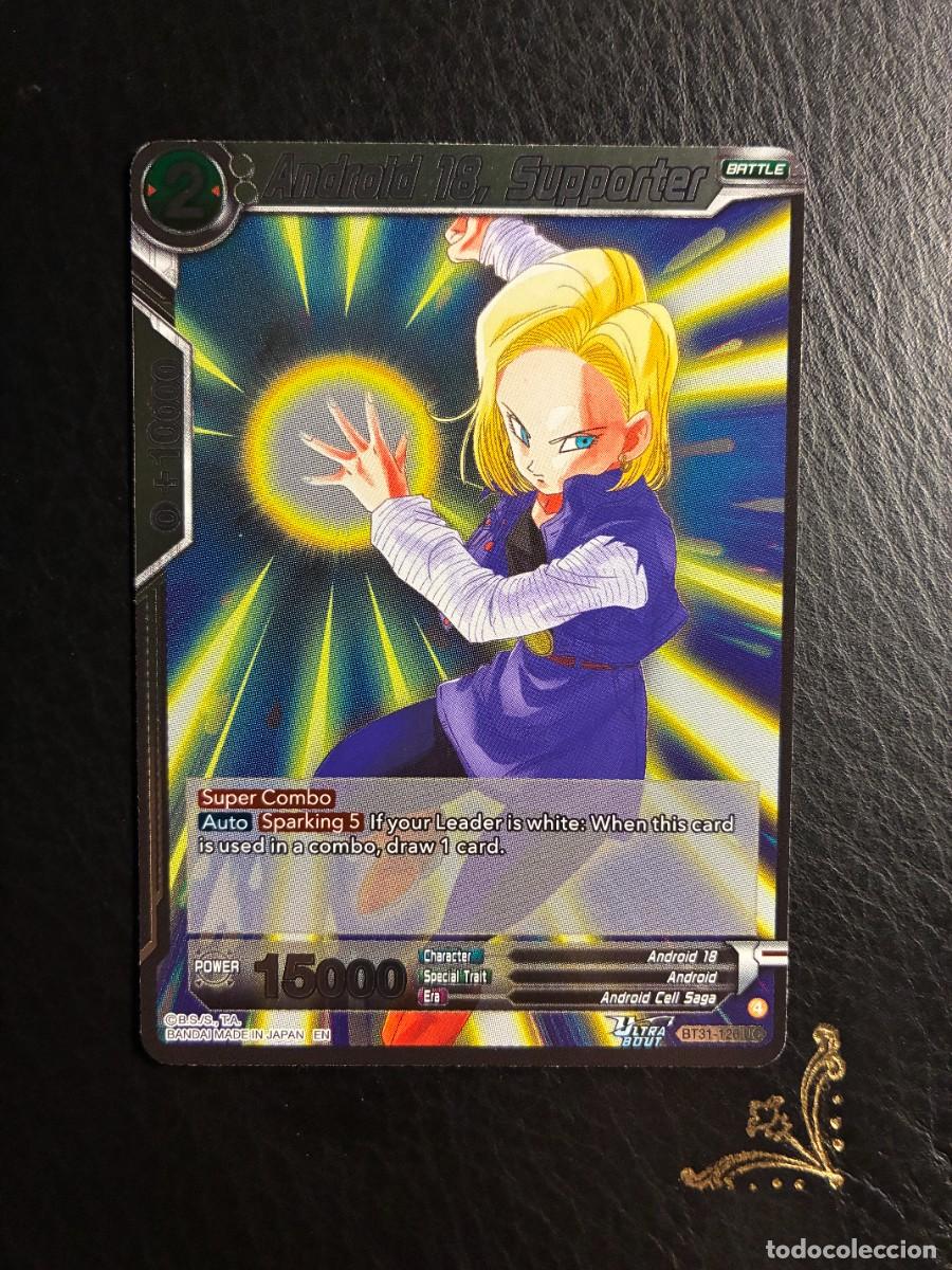 Trading cards: BT31-126 Android 18, Supporter DRAGON BALL IMPACT BEYOND DIMENSIONS