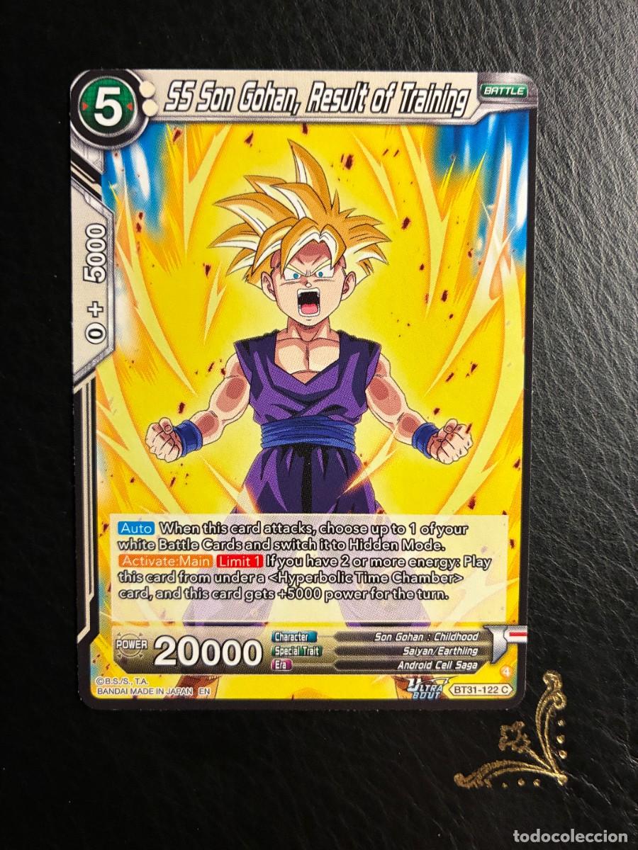 Trading cards: BT31-122, SS Son Gohan, Result of Training DRAGON BALL IMPACT BEYOND DIMENSIONS