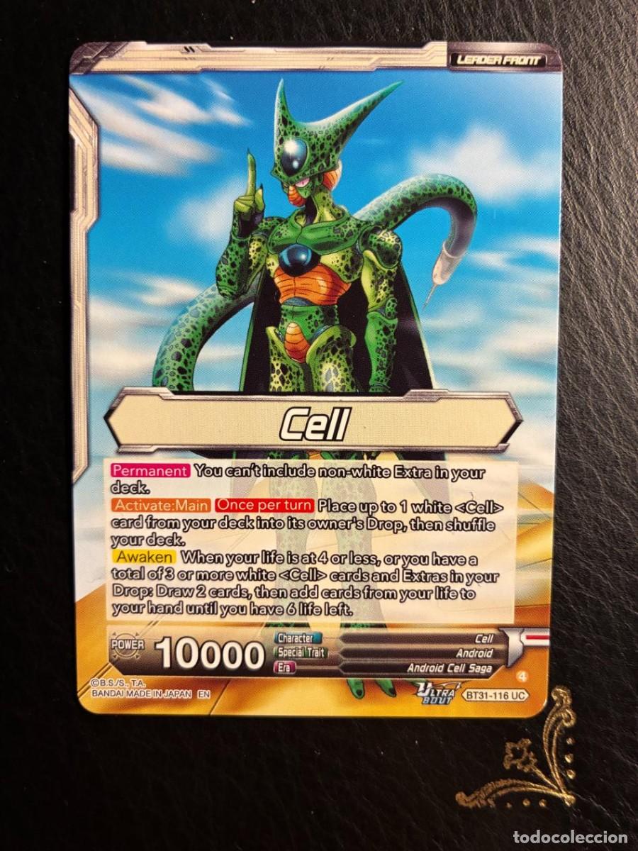 Trading cards: BT31-115 Cell, Perfect Power version 1 Uncommon DRAGON BALL IMPACT BEYOND DIMENSIONS