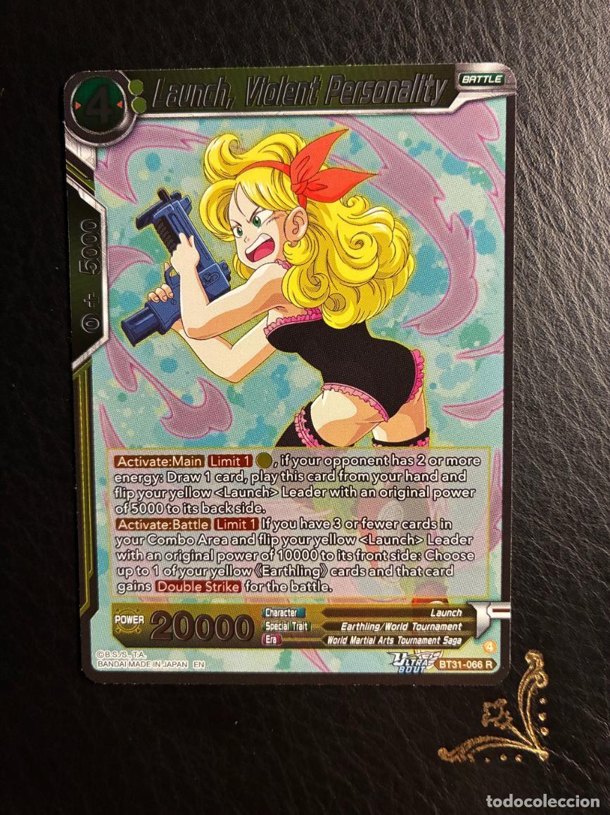 Trading cards: BT31-66 Launch, Violent Personality VERSION 1 Rare DRAGON BALL IMPACT BEYOND DIMENSIONS