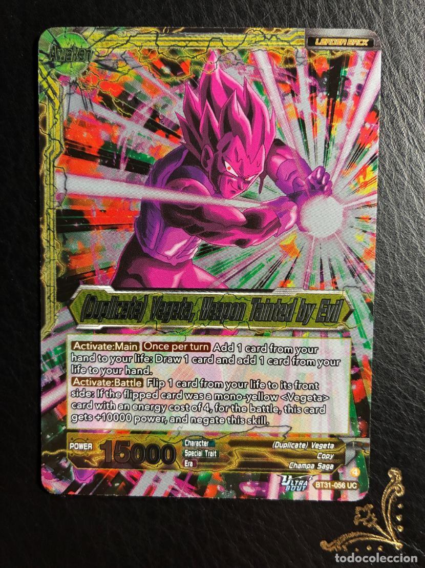 Trading cards: BT31-56 Commeson (Duplicate) Vegeta, Weapon Tainted by Evil V1 DRAGON BALL IMPACT BEYOND DIMENSIONS