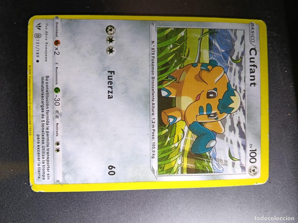 Trading cards: CROMO CARTA CUFANT 131/189 FUERZA N&deg;878 POK&Eacute;MON 2020