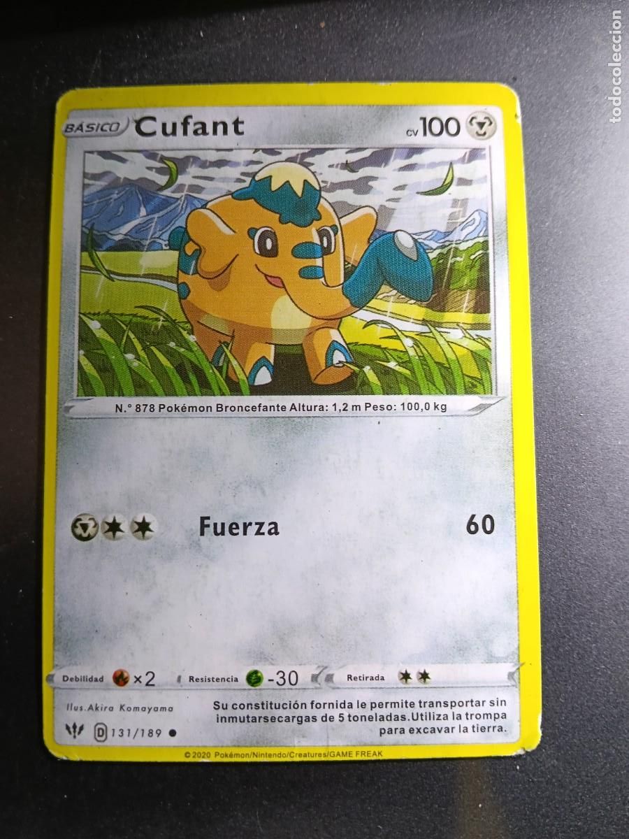 Trading cards: CROMO CARTA CUFANT 131/189 FUERZA N&deg;878 POK&Eacute;MON 2020