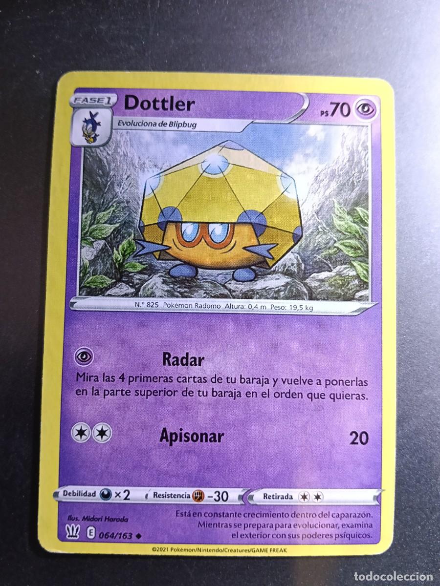 Trading cards: CROMO CARTA DOTTLER 64/163 RADAR APISONAR N&deg;825 POK&Eacute;MON 2021