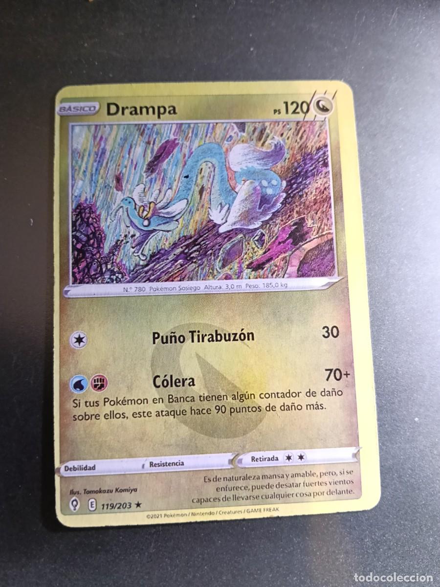 Trading cards: CROMO CARTA DRAMPA 119/203 PU&Ntilde;O TIRABUZON COLERA N&deg;780 POK&Eacute;MON 2021