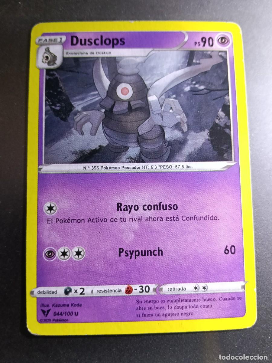 Trading cards: CROMO CARTA DUSCLOPS 44/100 RAYO CONFUSO PSYPUNCH N&deg;356 POK&Eacute;MON 2020