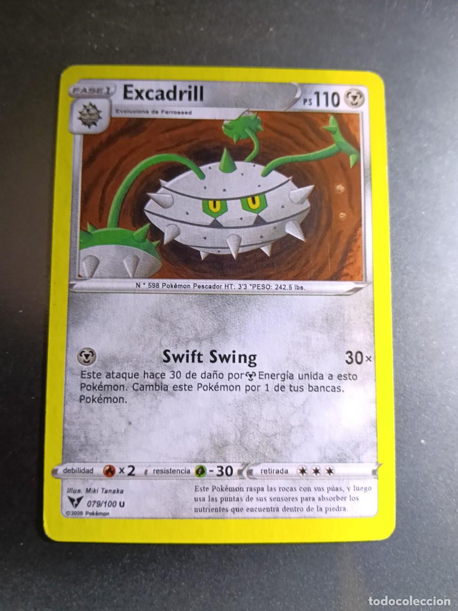 Trading cards: CROMO CARTA EXCADRILL 79/100 SWIFT SWING N&deg;598 POK&Eacute;MON 2020