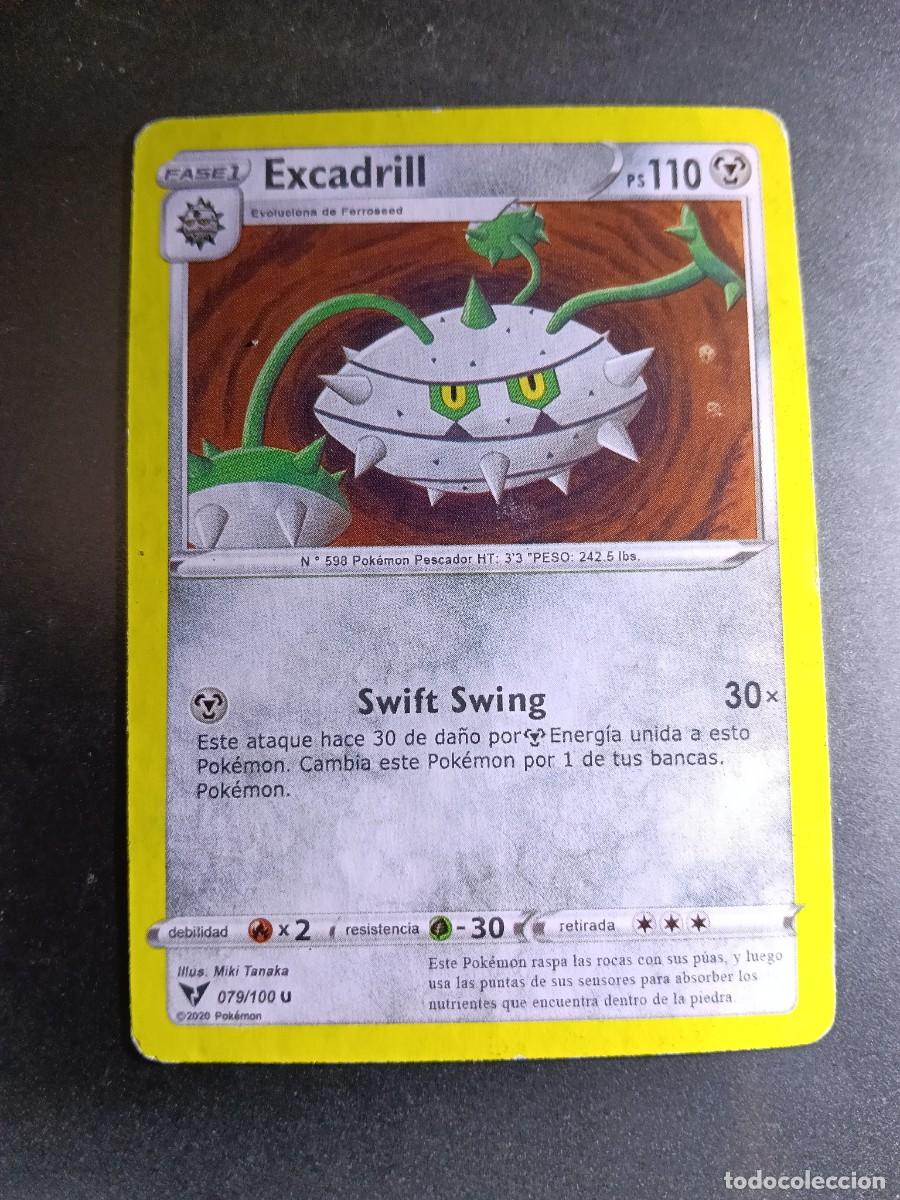 Trading cards: CROMO CARTA EXCADRILL 79/100 SWIFT SWING N&deg;598 POK&Eacute;MON 2020