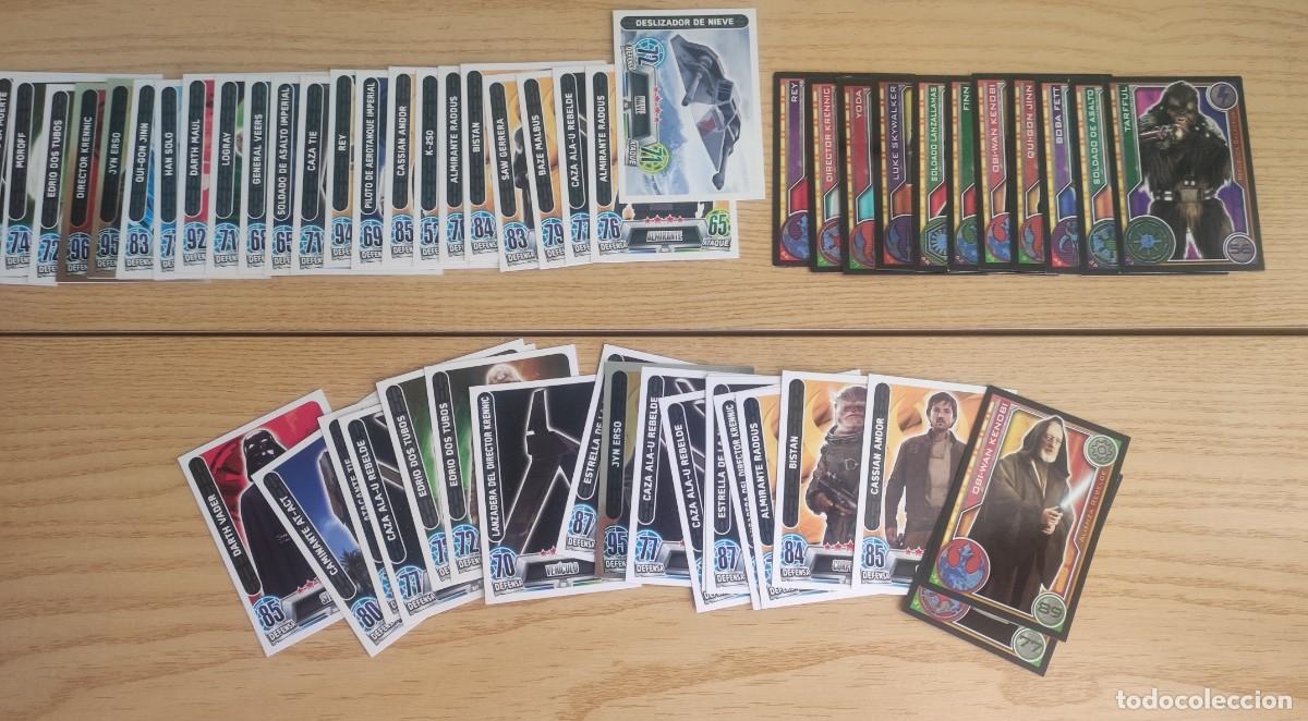 Trading cards: Lote de 39 cartas diferentes de Star Wars - carrefour - ver fotos.
