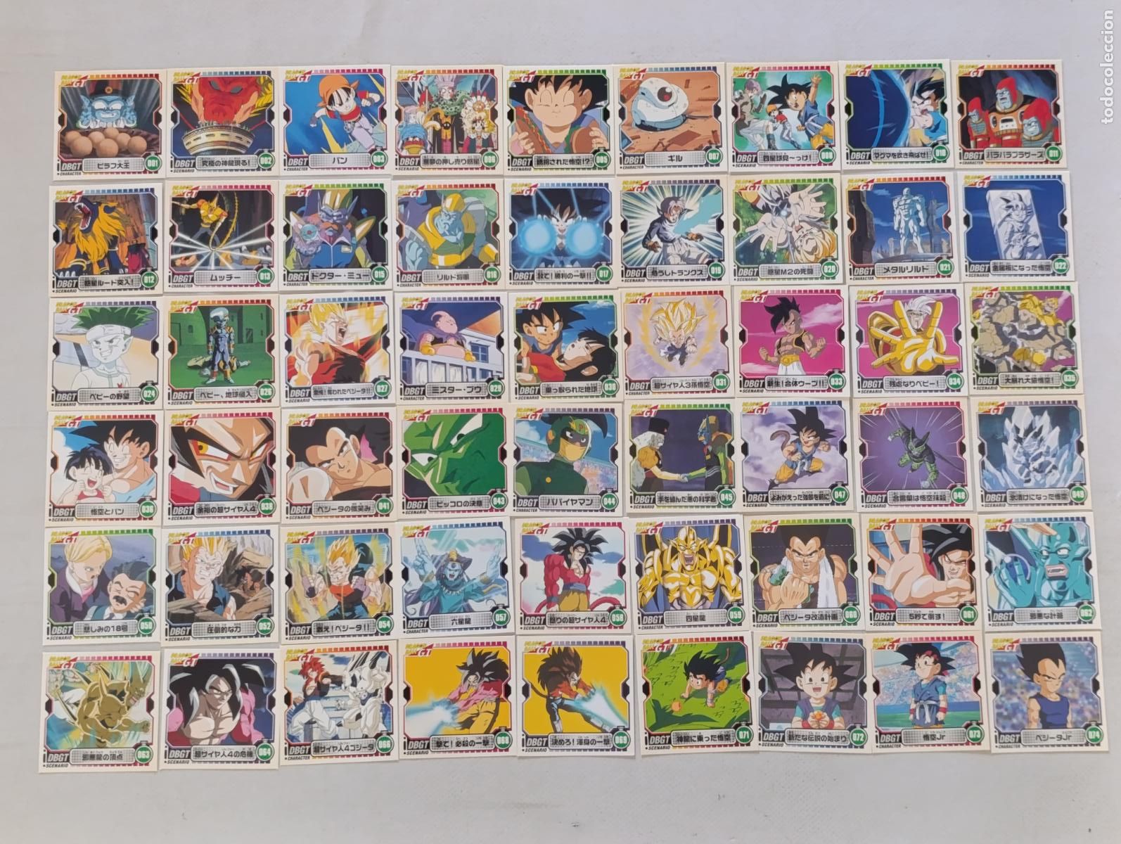 Trading cards: LOTE DRAGON BALL GT SEAL RETSUDEN - 54 STICKERS - SIN REPETIDOS - ENSKY 2006 JAPON (E7C)