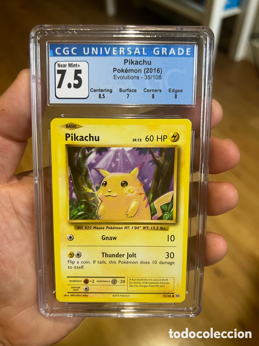 Trading cards: 2016 Pokemon XY Evolutions Pikachu #35 CGC 7.5 NRMT+