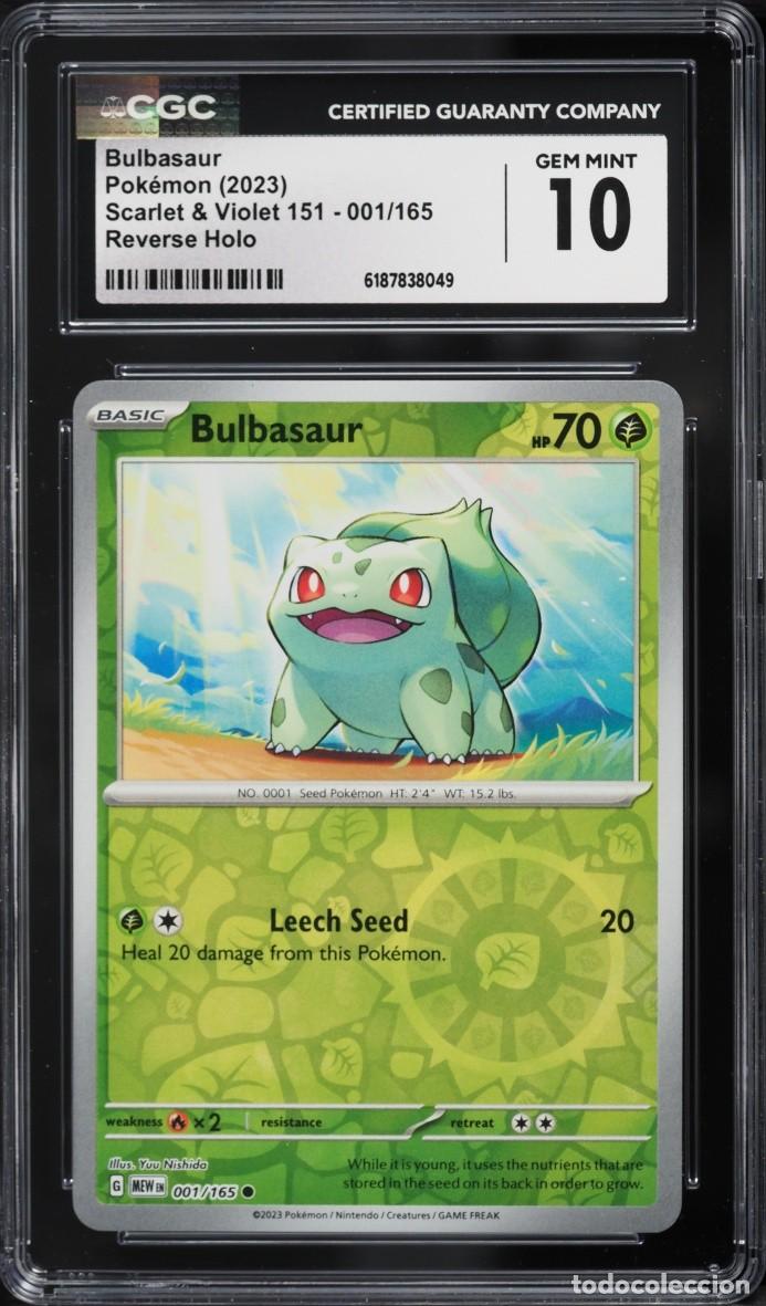 Trading cards: 2023 Pokemon Scarlet & Violet 151 Reverse Holo Bulbasaur #1 CGC 10