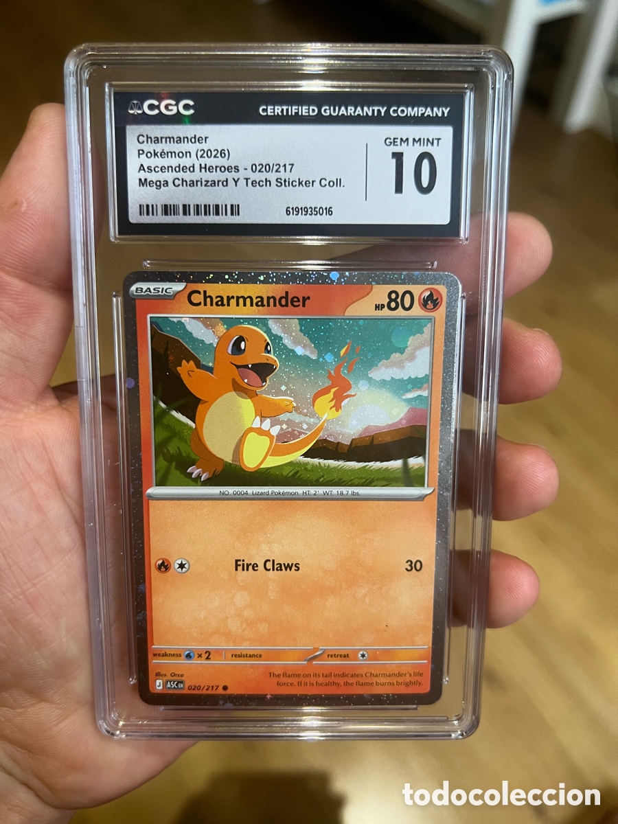 Trading cards: 2026 Pokemon Mega Evolution Ascended Heroes Tech Sticker Charmander #20 CGC 10