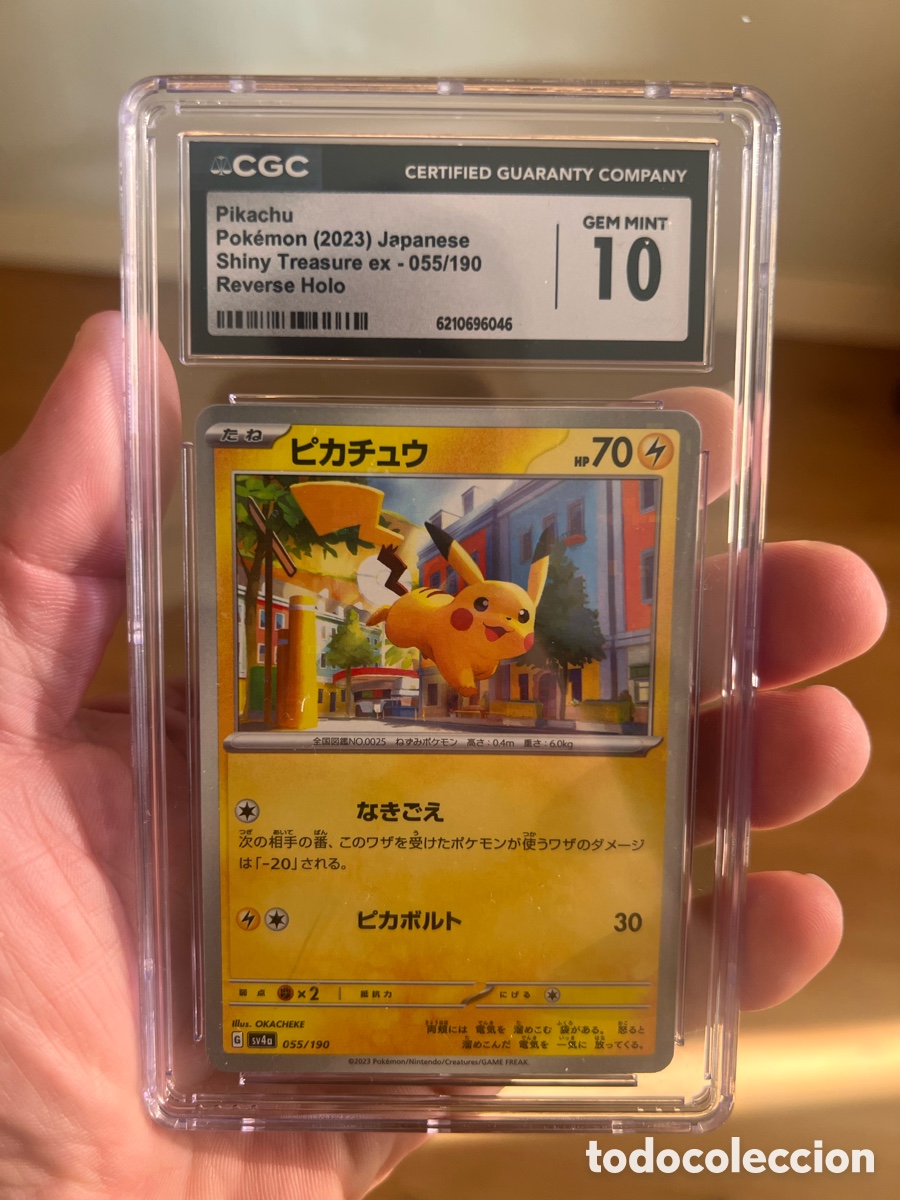 Trading cards: 2023 Pokemon Japanese SV Shiny Treasure Ex Reverse Holo Pikachu #55 CGC 10 GEM MINT