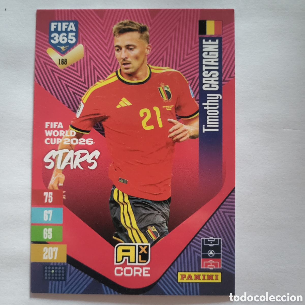 Trading cards: 168 Timothy Castagne World Cup 2026 Stars / FIFA 365 2027