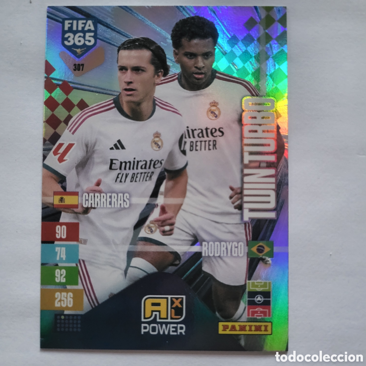 Trading cards: 307 Carrearas Rodrygo Twin Turbo [Power] / FIFA 365 2027
