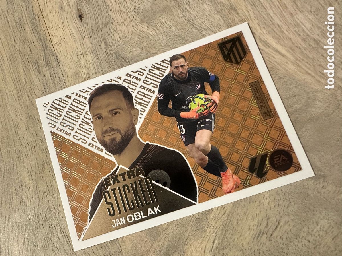 Trading cards: JAN OBLAK AT MADRID EXTRA STICKER BRONCE LIGA ESTE 2026-27 26 27 PANINI