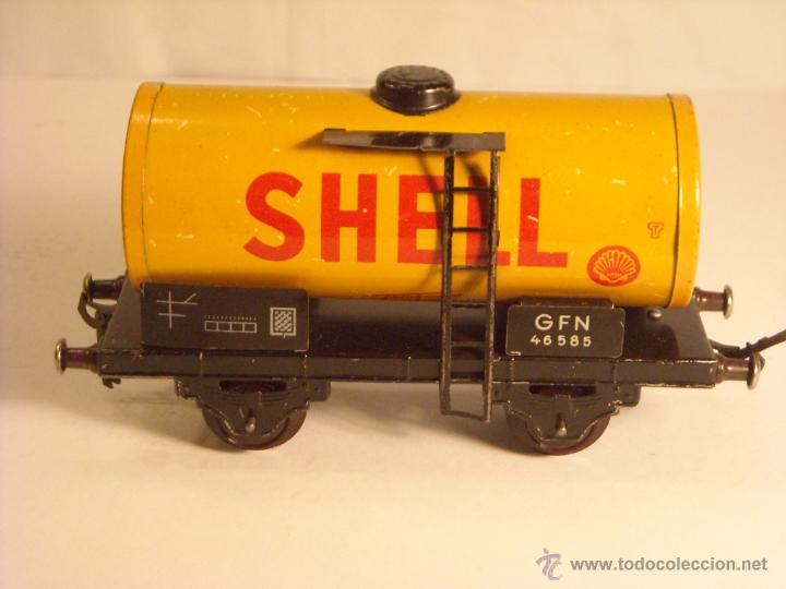 Trenes escala: Antiguo vagon Fleischmann cisterna Shell escala 0 (2) - Foto 1