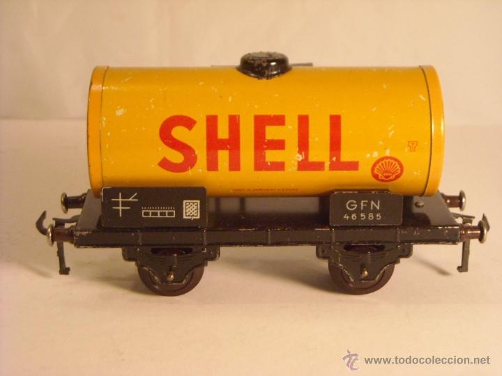 Trenes escala: Antiguo vagon Fleischmann cisterna Shell escala 0 (2) - Foto 3