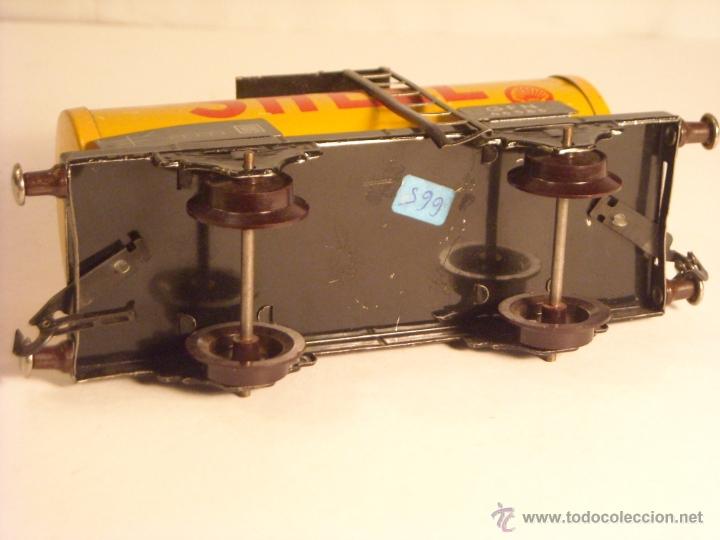 Trenes escala: Antiguo vagon Fleischmann cisterna Shell escala 0 (2) - Foto 6