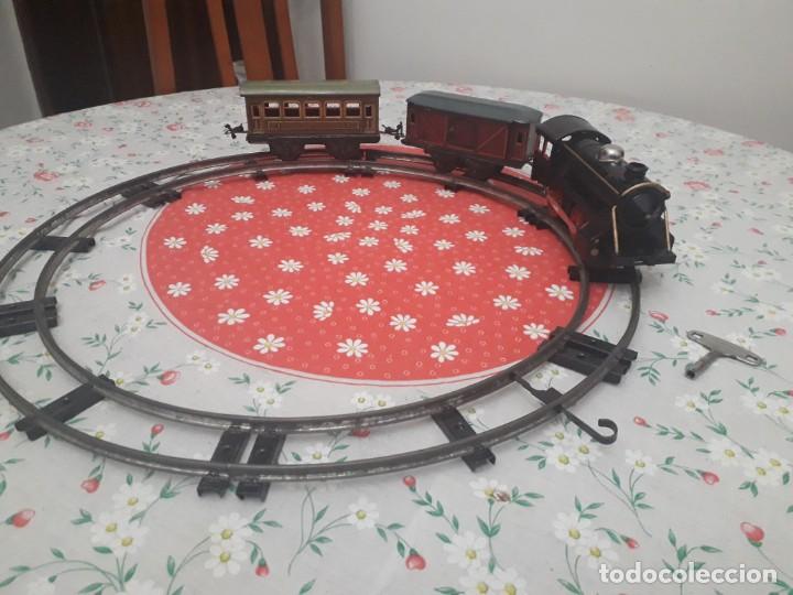 Trenes escala: Antiqu&iacute;simo tren Karl Bub a cuerda - Foto 2