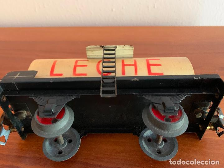 Trenes escala: ELECTROTREN ESCALA 0 VAGON CISTERNA LECHE - Foto 11