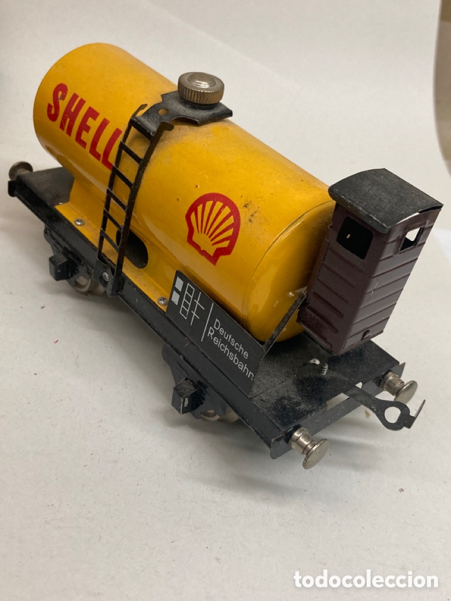 Trenes escala: Vag&oacute;n tren miniatura Shell - Foto 1