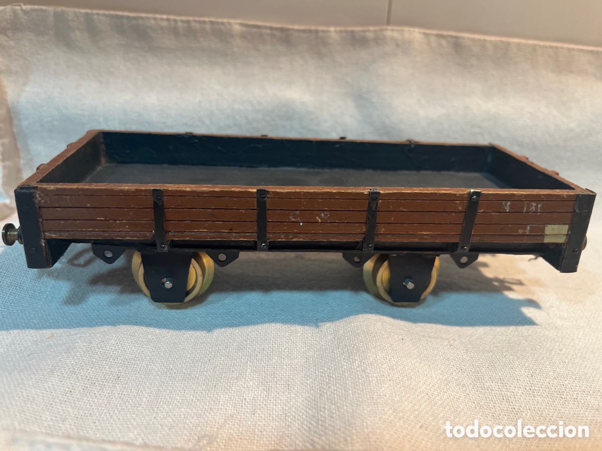 Trenes escala: Vag&oacute;n de madera escala 0 - Foto 4