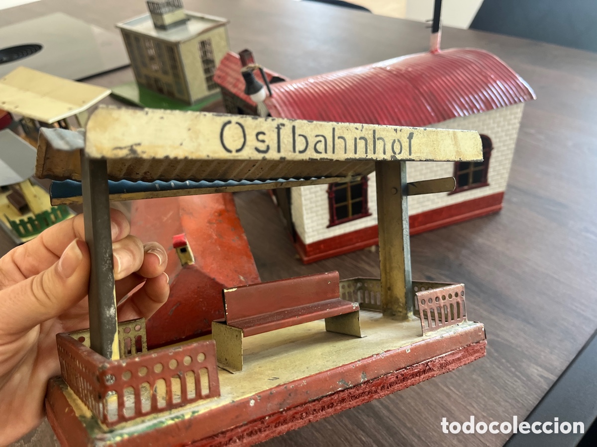 Trenes escala: Lote estaciones metal - Foto 11