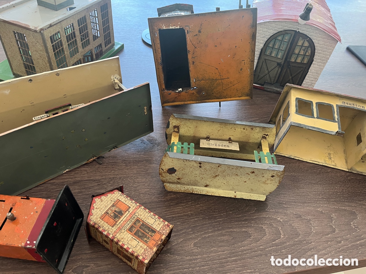 Trenes escala: Lote estaciones metal - Foto 16