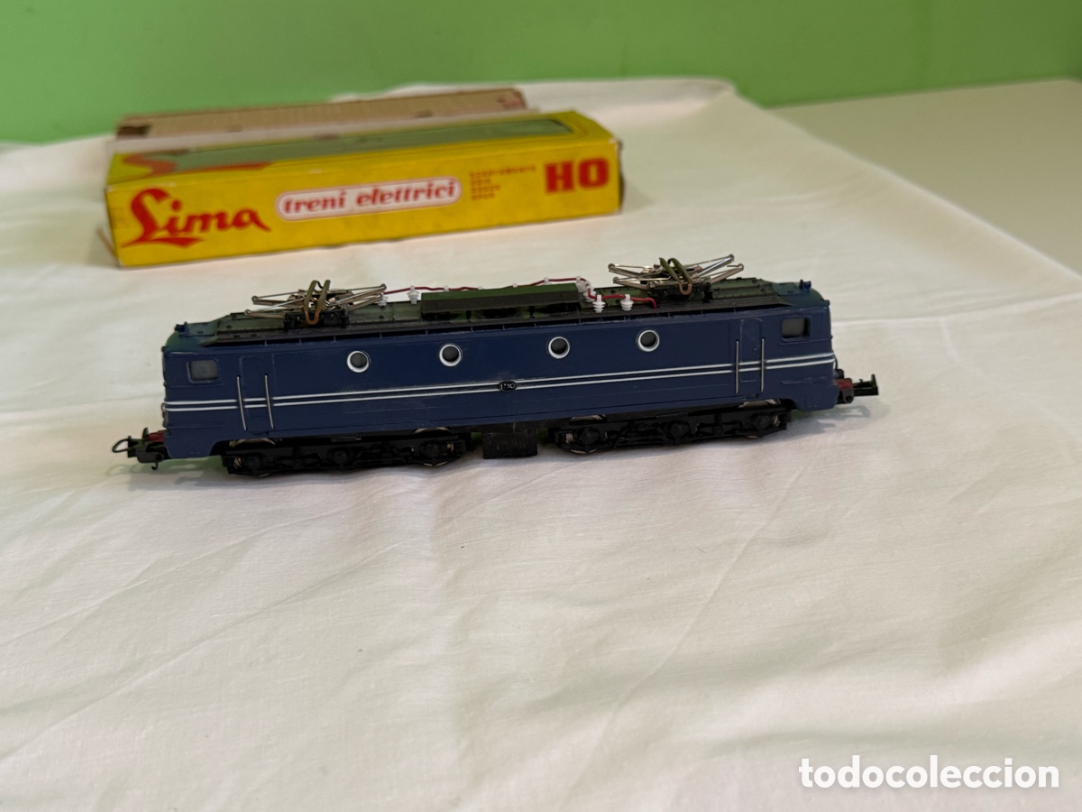 Trenes Escala: Locomotora Lima HO 8024 el&eacute;ctrica antigua con caja original tren maqueta
