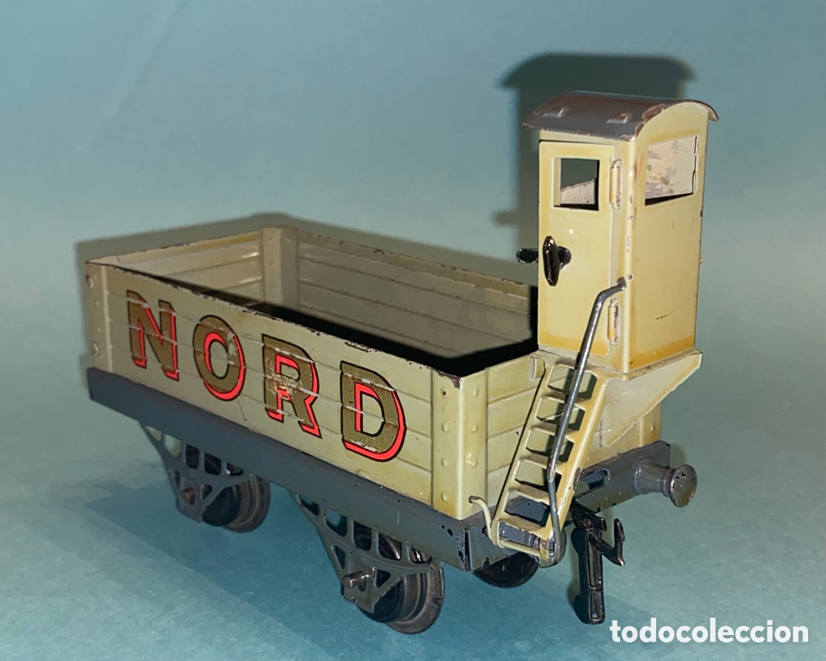 Trenes Escala: Vag&oacute;n Hornby y tope v&iacute;as , escala 0. (Tipo Rico, Paya)
