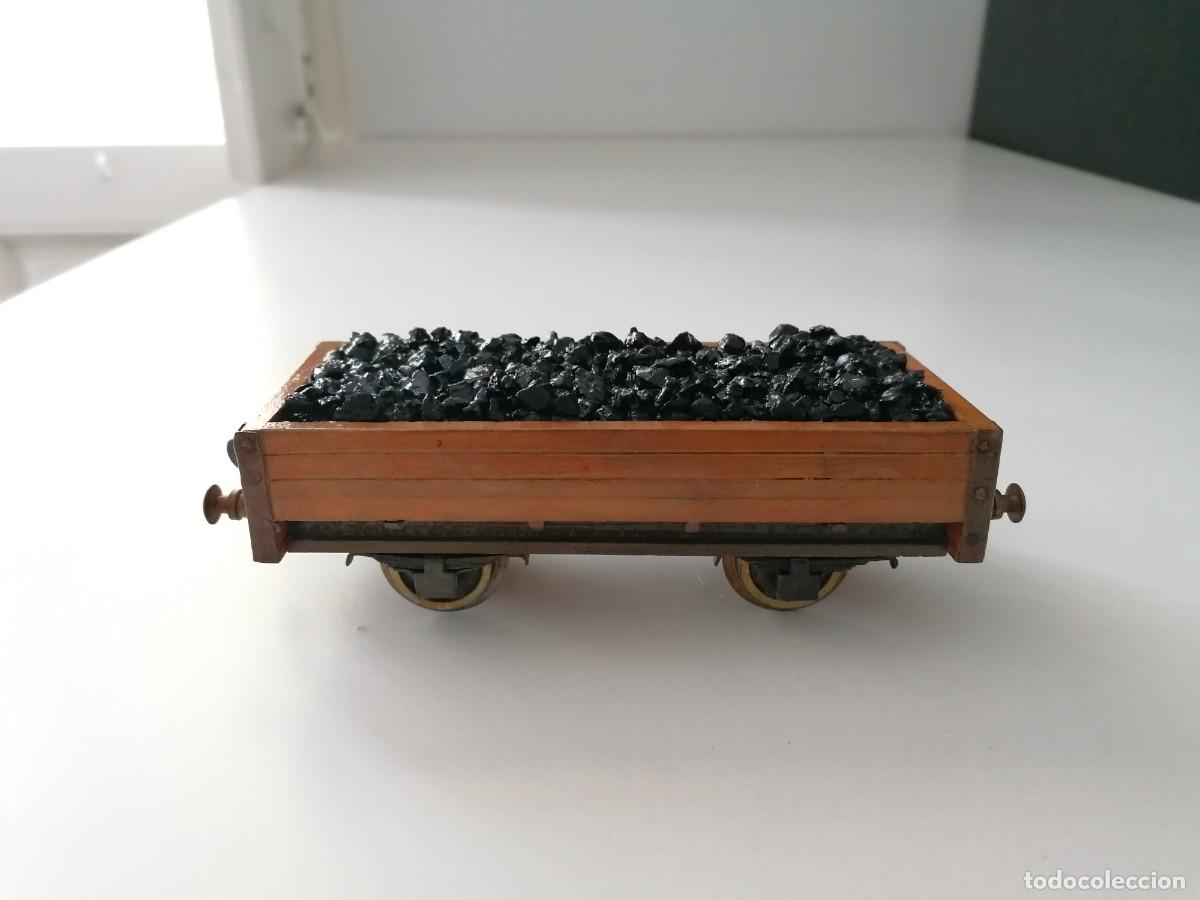 Scale Trains: Tren 0 Vag&oacute;n de Borde Bajo de Carga de Carb&oacute;n Tipo Pay&aacute; Buen Estado