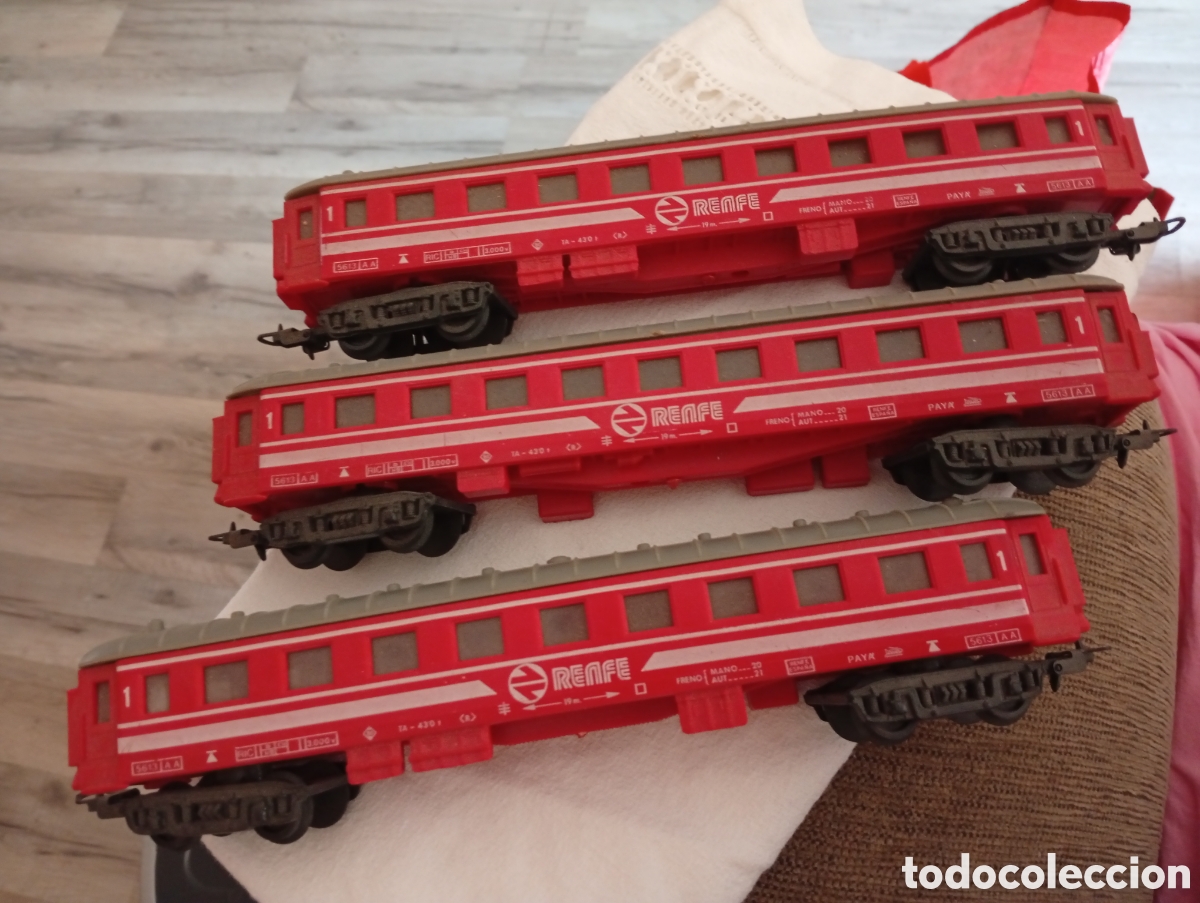 Trenes Escala: 3 vagones tren Paya perfecto estado