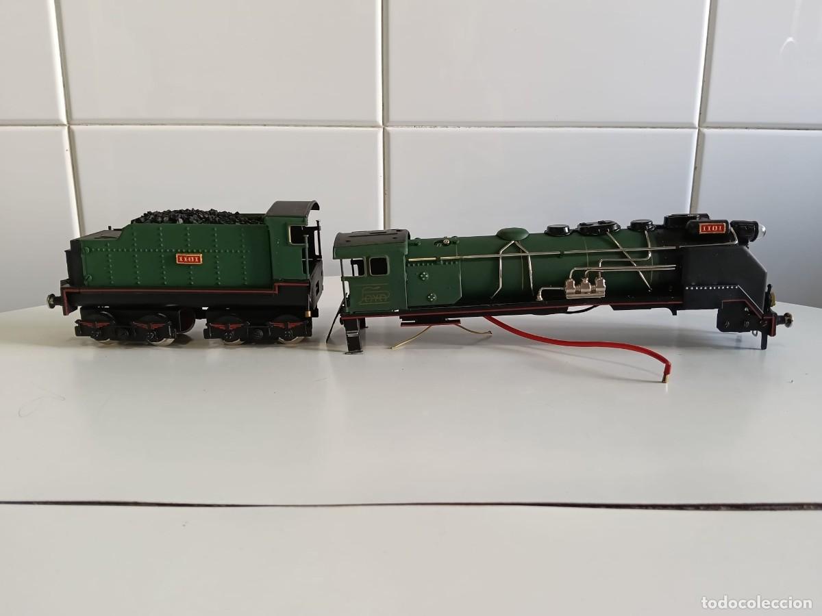 Trenes Escala: Carcasa y tender locomotora Santa fe Paya escala 0