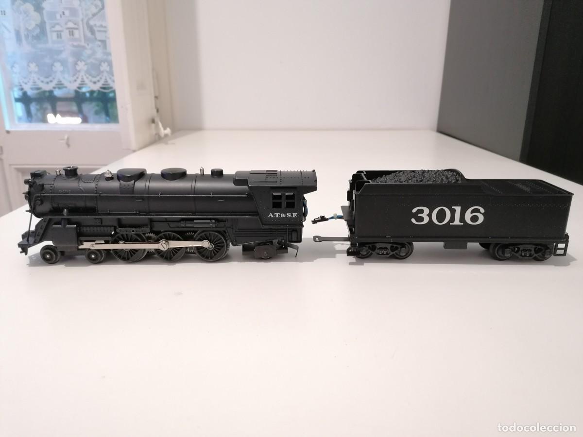 Modelleisenbahnen: K-Line 0 Locomotora de Vapor ATSF 3016 Sonido Buen Estado