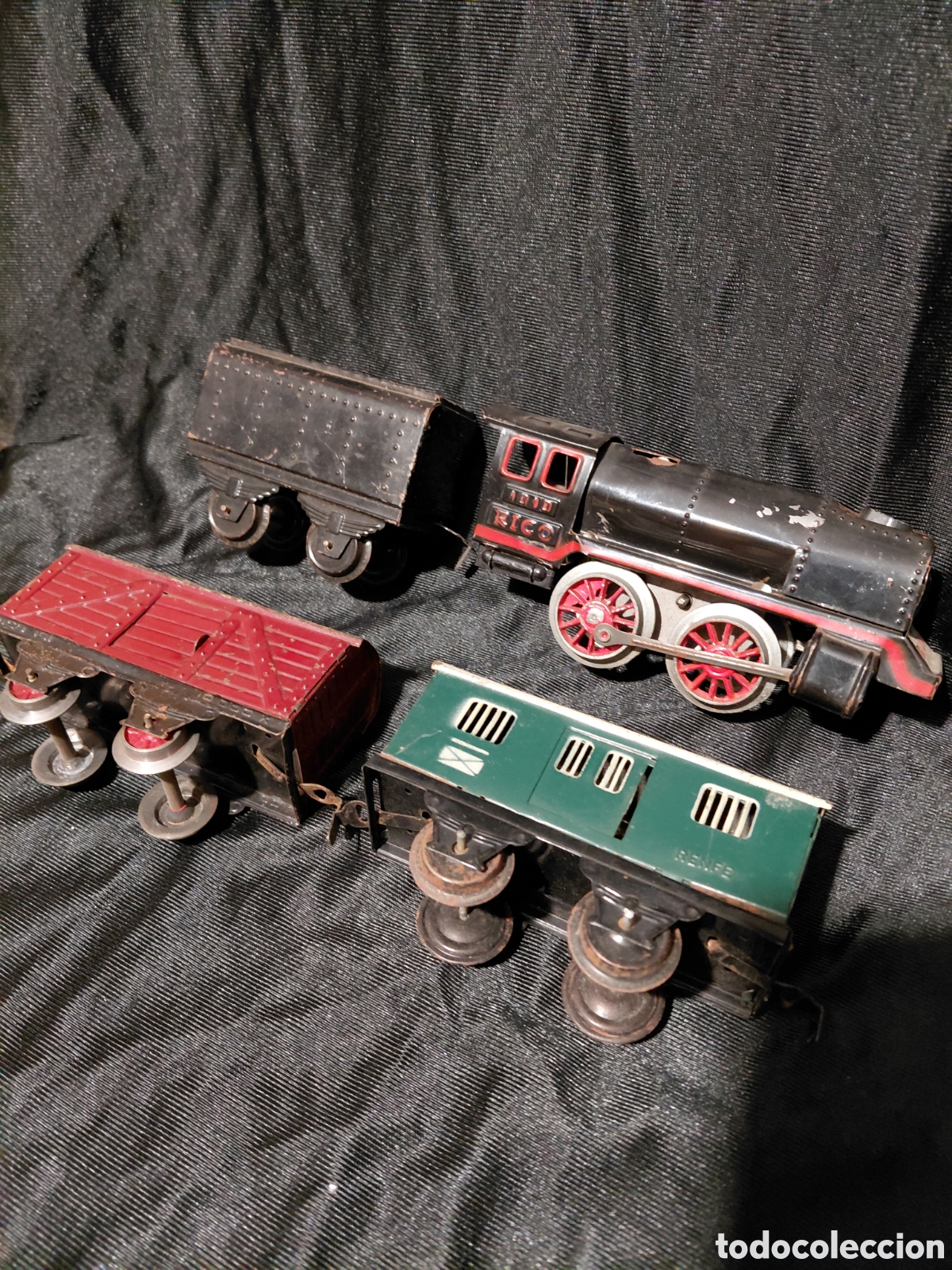 Trenes escala: Lote de tren y dos vagones - Foto 1