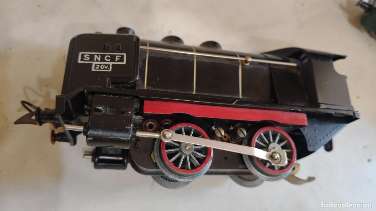Trenes escala: Locomotive SNCF 231+2 voiture SNCF mistral et transfo hornby 20 v parfait &eacute;tat fonctionne ref 673