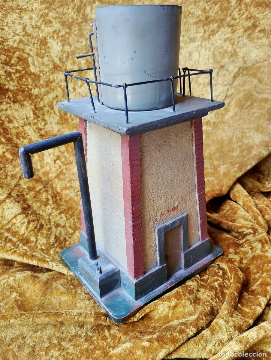 Trenes escala: Excepcional complemento original MANAMO para maqueta escala 0: deposito de agua para trenes de vapor